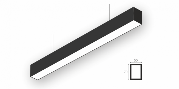 Подвесной светильник LiNE-Pro 70x50 2750mm 55W 5000K