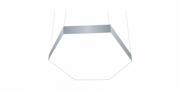 Светильник в виде гексагона LiNE-PRO 1600mm 260W (Серый, 3000 мм, 0-10V)