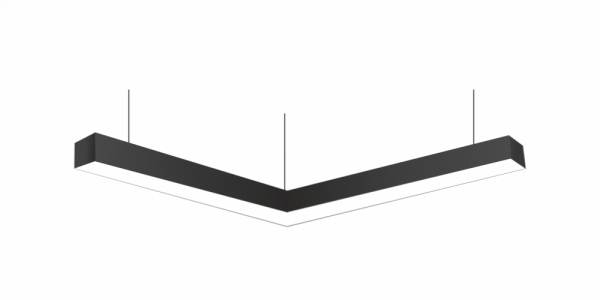 L-образный светильник LiNE-Pro 120гр. 500х500mm 40W 5000K